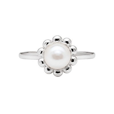 Christina Jewelry - Flower Pearl ring, sølv - Model: 800-4.16.A