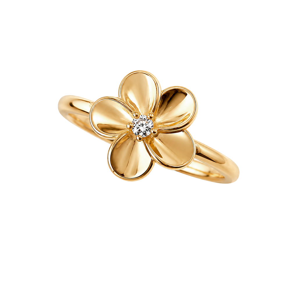 Christina Jewelry - Flower Bouguette ring, forgyldt sølv - Model: 800-5.11.B