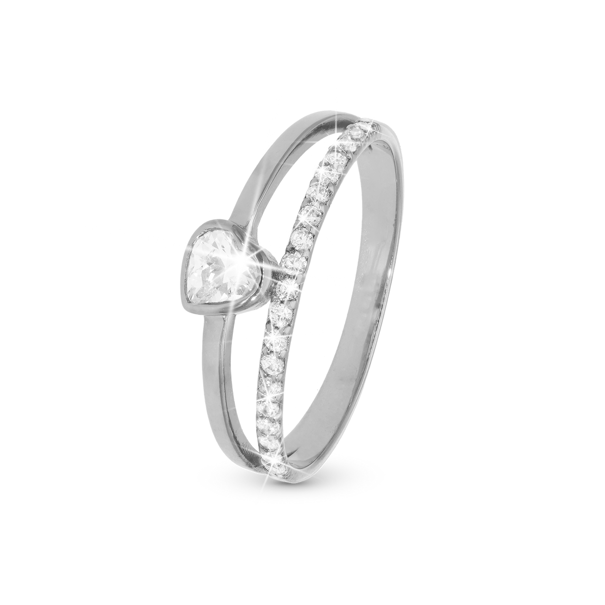 Christina Sparkling Love ring i sølv – model 5.8.A