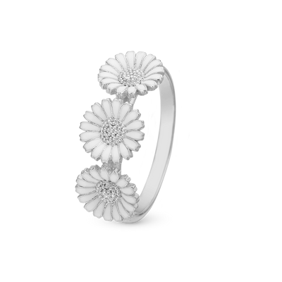 Christina Triple Marguerit ring i sølv – model 800-7.2.A