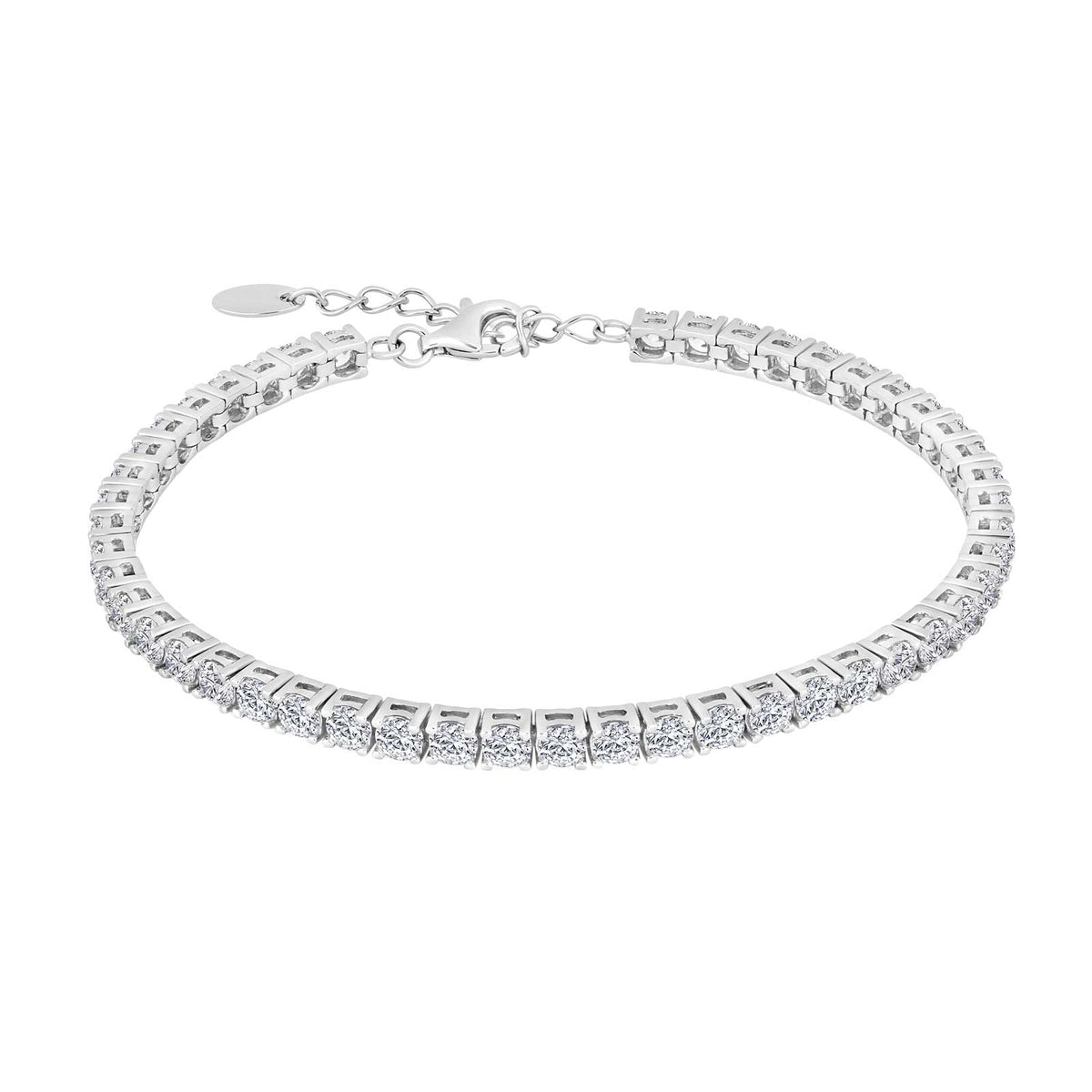 Joanli Nor - KARENNOR sølv armbånd med klare sten - Model: 80451150920