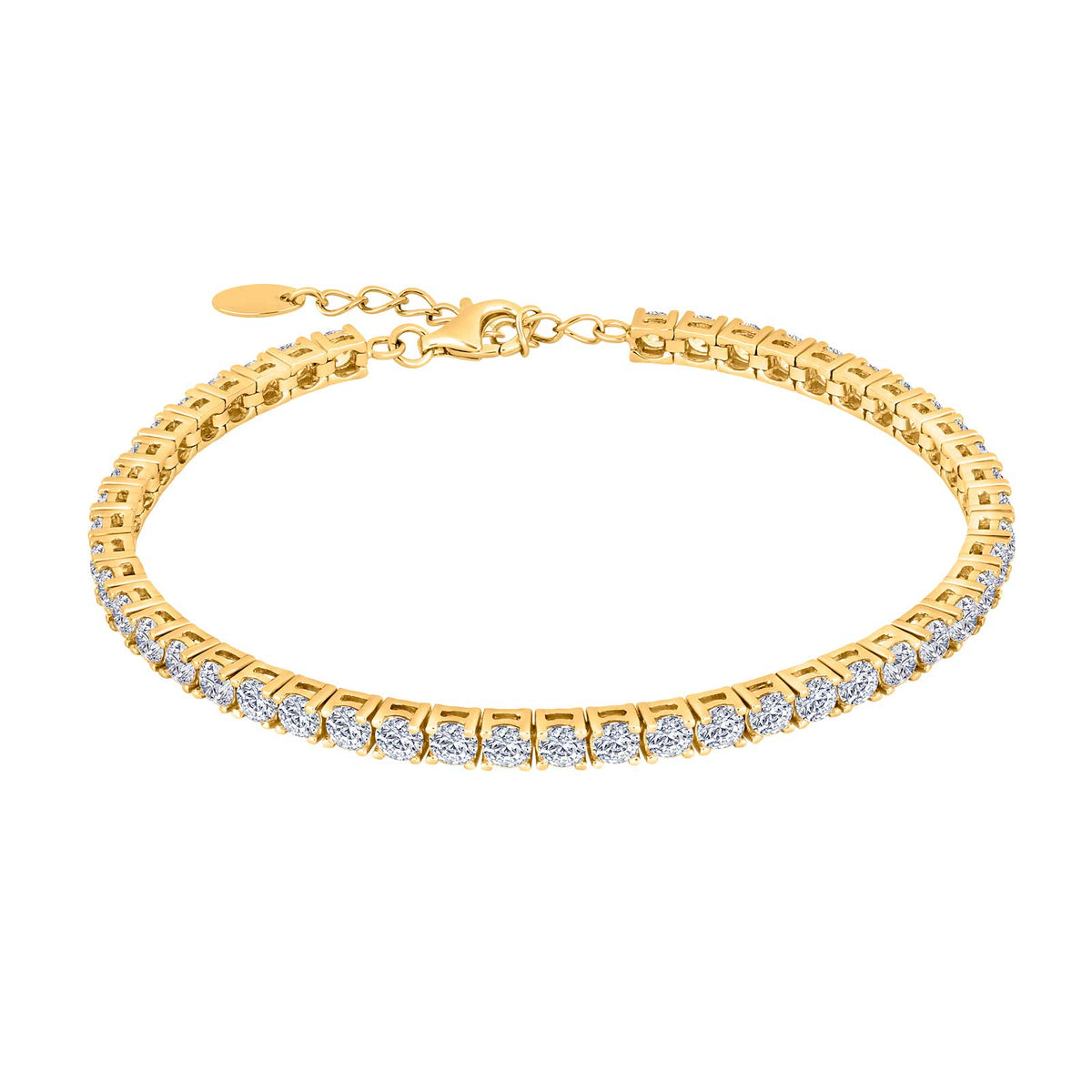 Joanli Nor - KARENNOR forgyldt armbånd med klare sten - Model: 80451155920