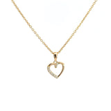 14 kt. Guld hjerte vedhæng -  med 0,05ct tw/si brillant - Model: 20-22163