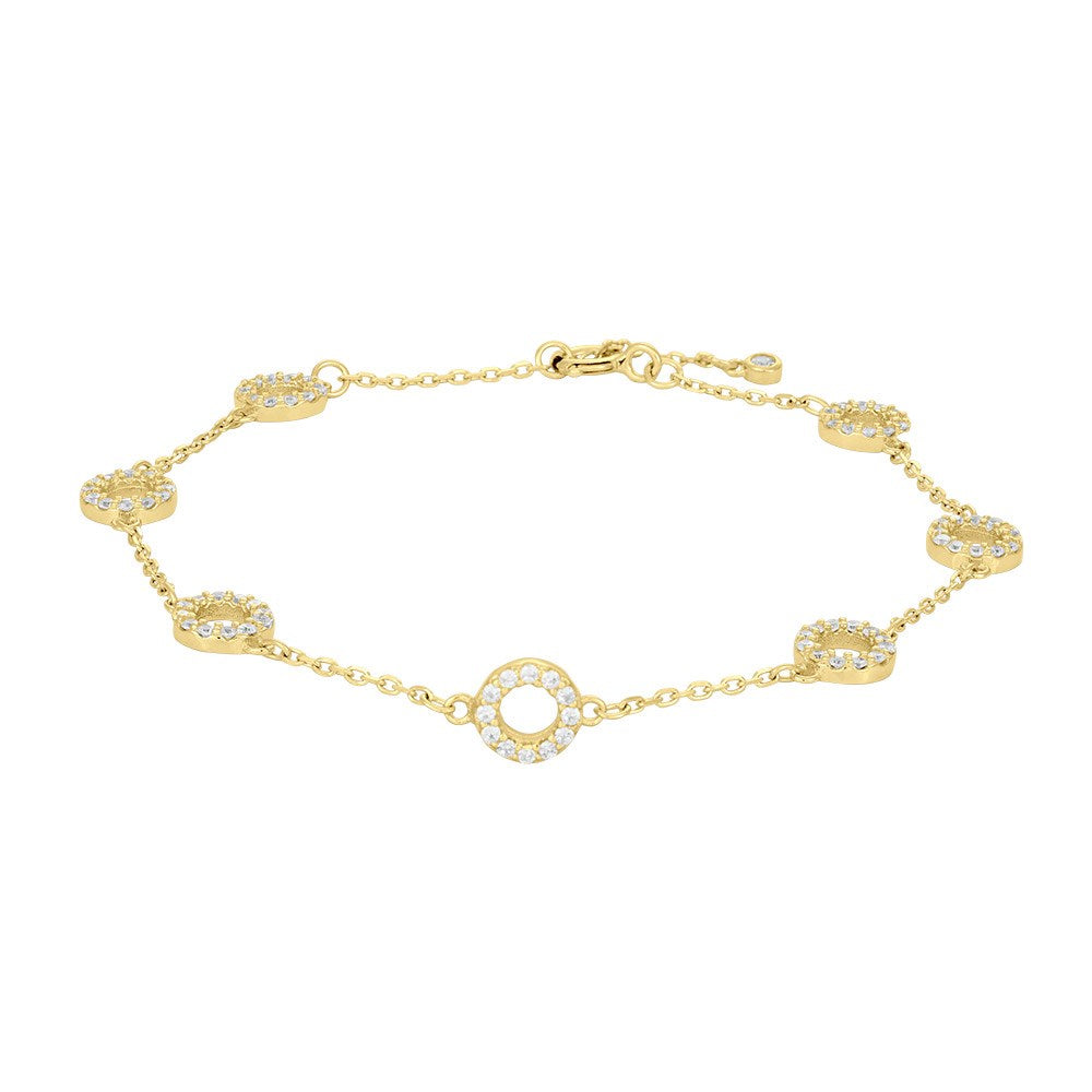 Joanli Nor Sølv armbånd ANNANOR 6mm – forgyldt
