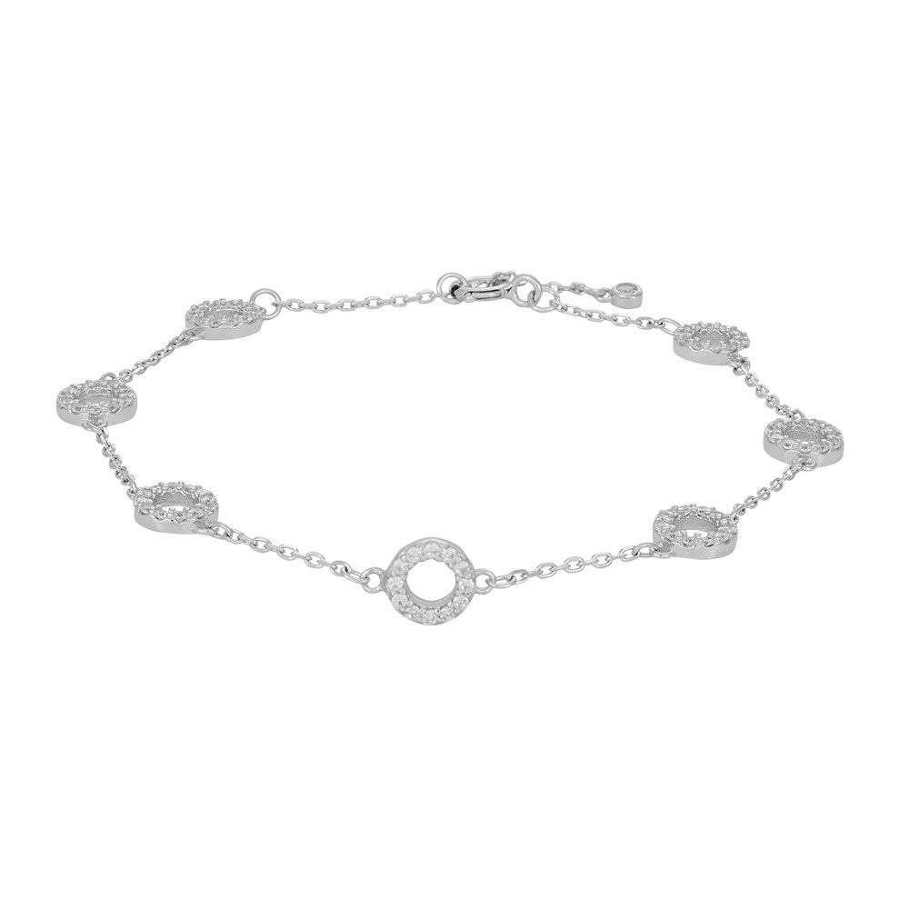 Joanli Nor Sølv armbånd ANNANOR 6mm – rhodineret