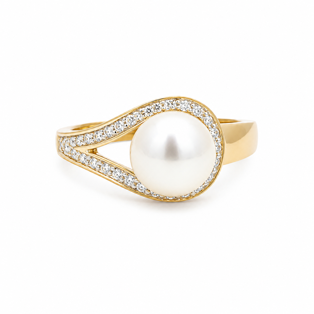 14kt Ring med diamant 0,18 ct tw/si - Model: 40-22649