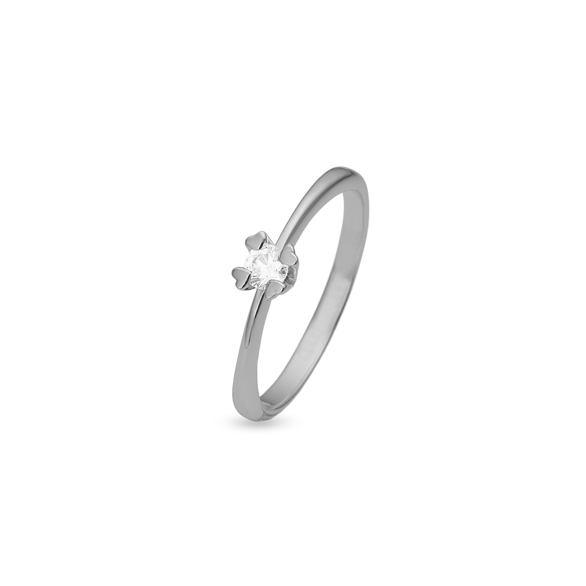 Mary ring 8 kt hvidguld med 0,20 ct labgrown diamant W/VS - Model: 88647720