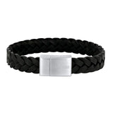 Son of noa - SON bracelet black calf leather 23cm 12mm - Model: 897 026-BLACK23