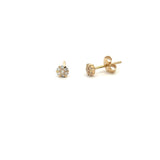 14 kt. diamant ørestikker m. 0,12ct w/si - Model: 10-22152