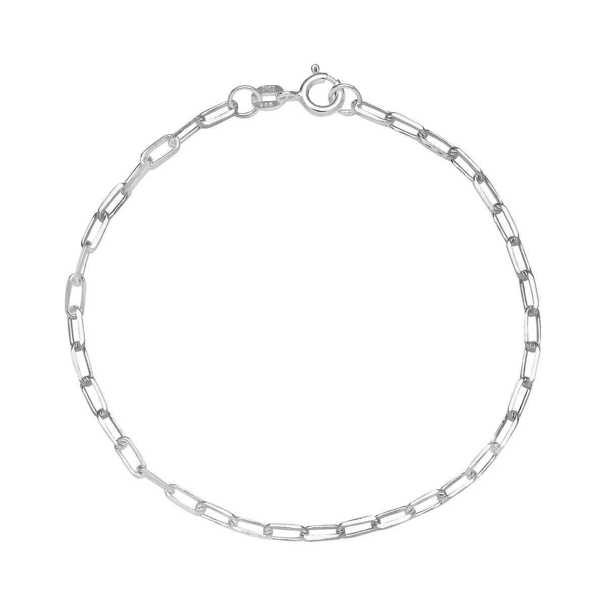 Lund Copenhagen Armbånd aflange led 18,5 cm i sølv – model 9011187