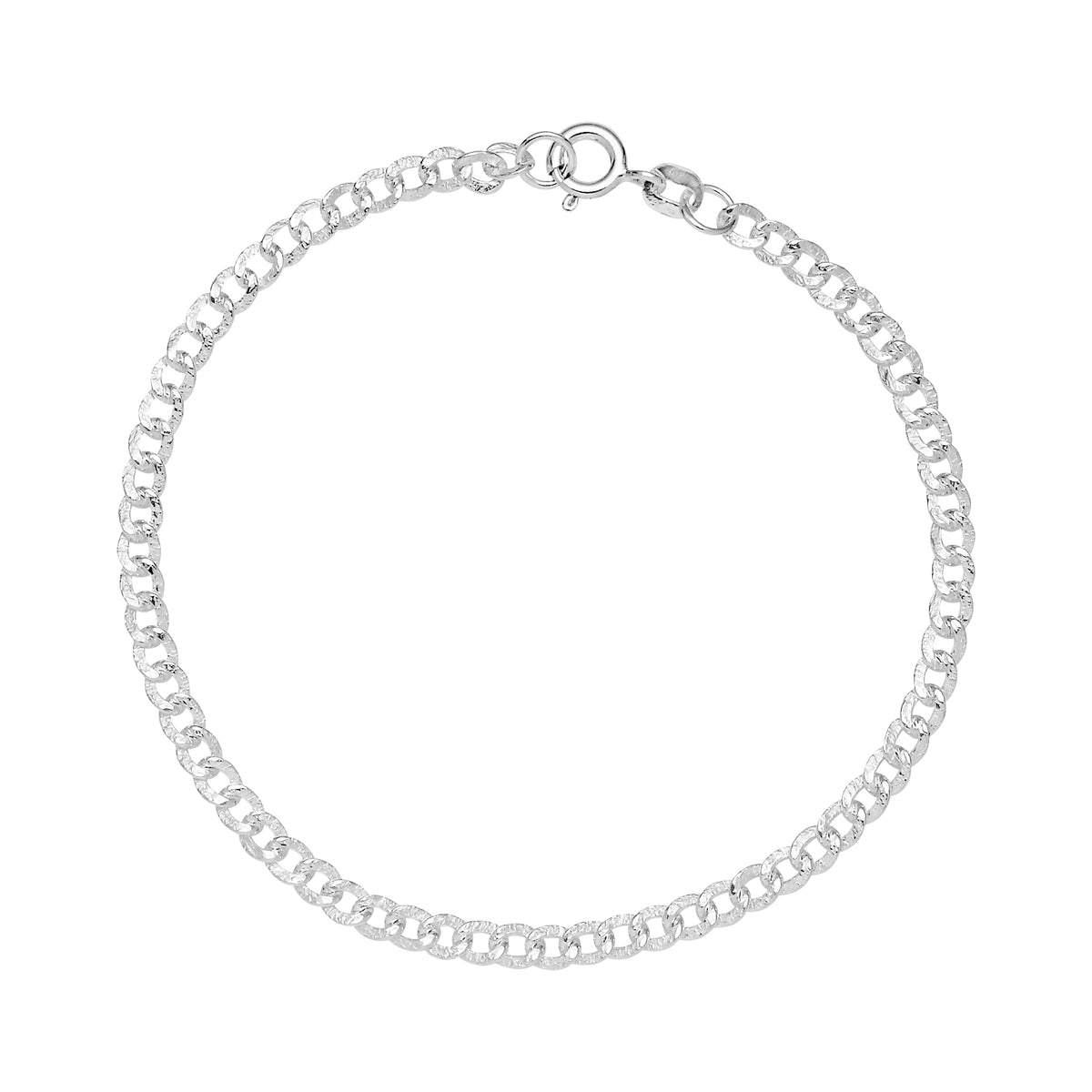 Lund Copenhagen Armbånd med rustik overflade 18,5 cm i sølv – model 9011199