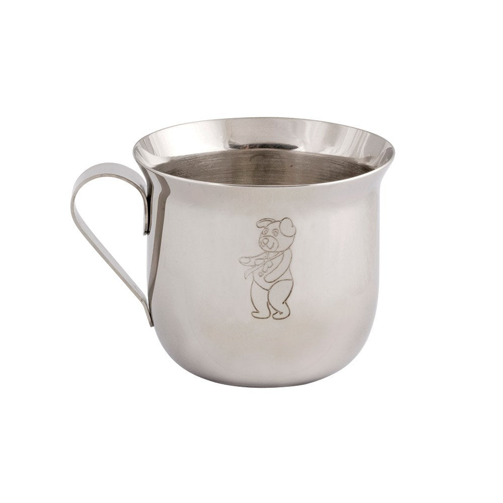 Zilverstad Rustfrit stål krus m. Bamse & Kylling
