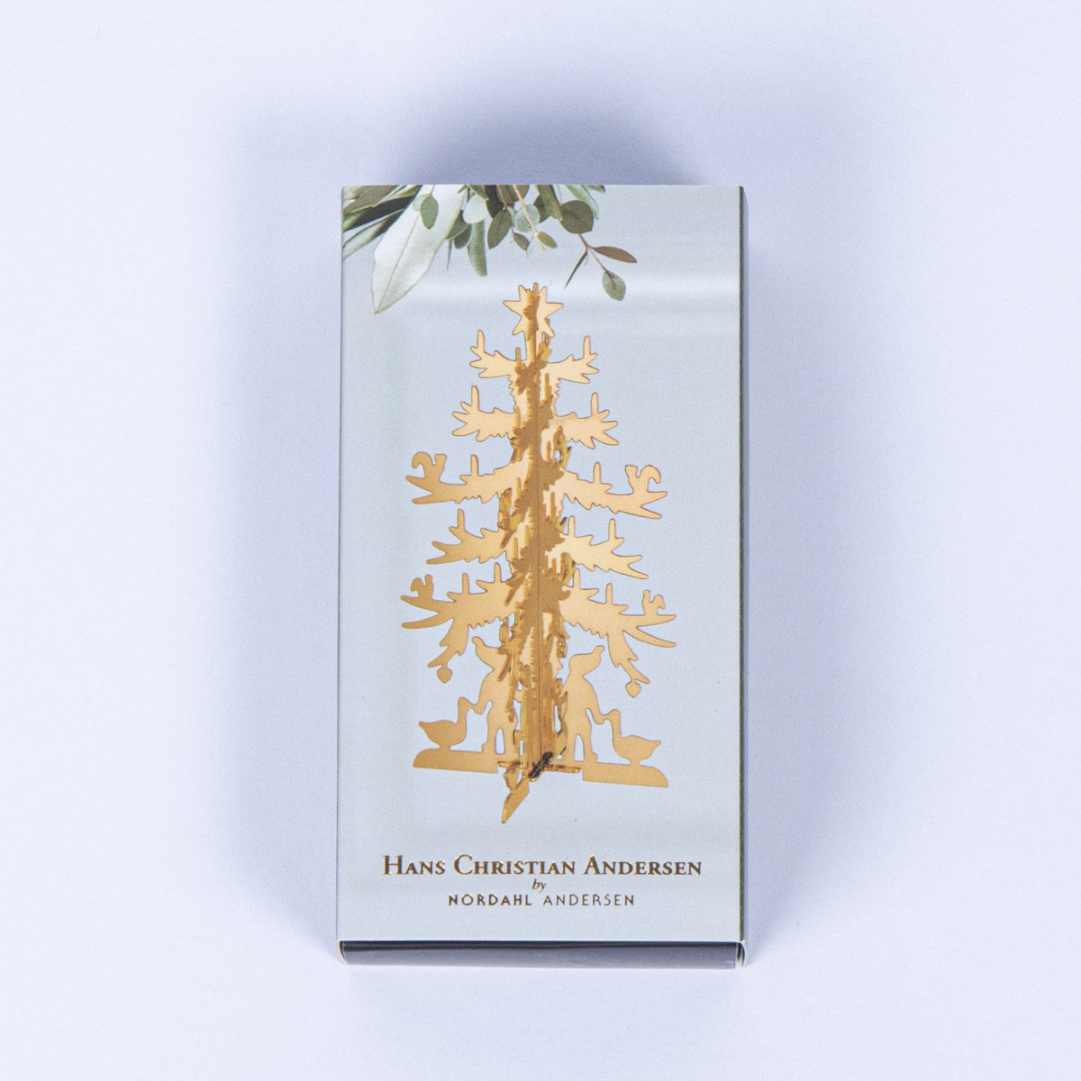 H. C. Andersen Home Grantræet - miniature - forgyldt 6cm