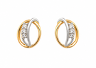 14 kt. Guld ørestik med diamant 0,05 - Model: 10-22177