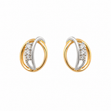 14 kt. Guld ørestik med diamant 0,05 - Model: 10-22177