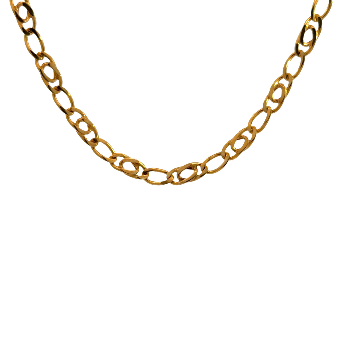 L&G - 8 kt. guld halskæde/collier 45 cm - Model: 403704-45