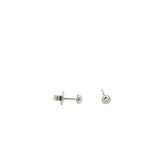 14KT. Diamant ørestikker hvidguld, 0,05TW/SI - 10-22151