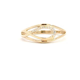 14 kt. guld diamantring med diamant, 0,04ct tw/si - Model: 40-22626