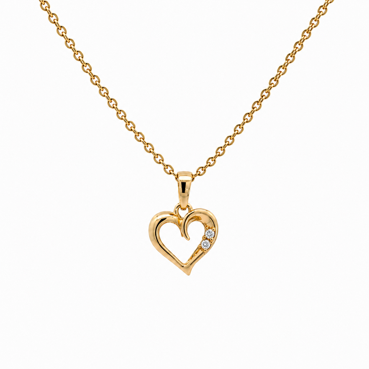 14KT. VEDHÆNG MED DIAMANT 0.01 w/si- Model: 45-00031-1850F