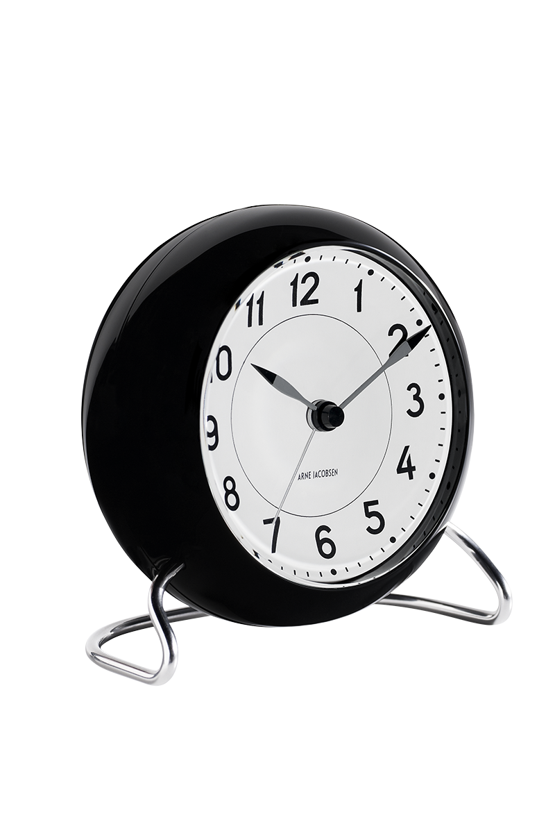 Arne Jacobsen - STATION alarm bordur i sort - Model: 43672