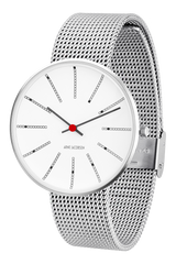 Arne Jacobsen - BANKERS 40 mm stål ur med meshlænke - Model: 53102-2008
