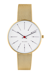 Arne Jacobsen - BANKERS 34 mm doublé ur med meshlænke - Model: 53107-1609
