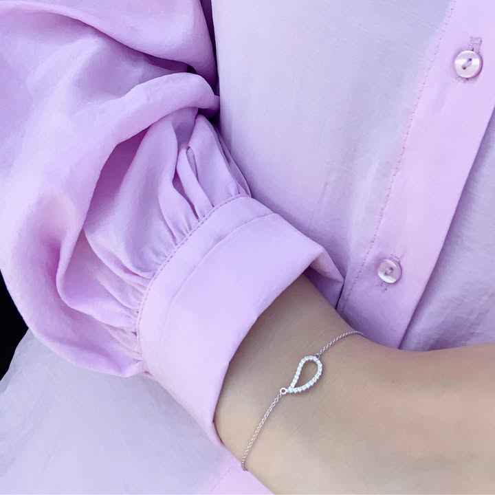 Aagaard Armbånd Blad Cubic Zirkonia Sterling Sølv 16 + 4 cm