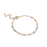 Enamel - LOLA Rainbow armbånd, forgyldt sølv - Model: B66G_2-Blush