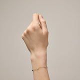 Enamel - LOLA BLOD Rainbow armbånd, forgyldt sølv - Model: B147G-Marine