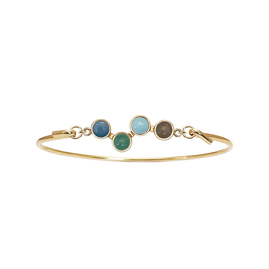 Heiring Multi armring med Horizon blå mix top