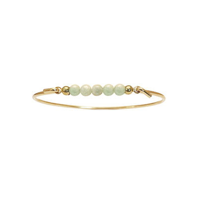 Heiring Multi armring med Burma jade top