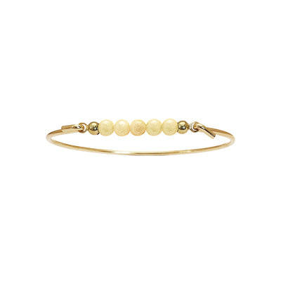 Heiring Multi armring med Gul jade top