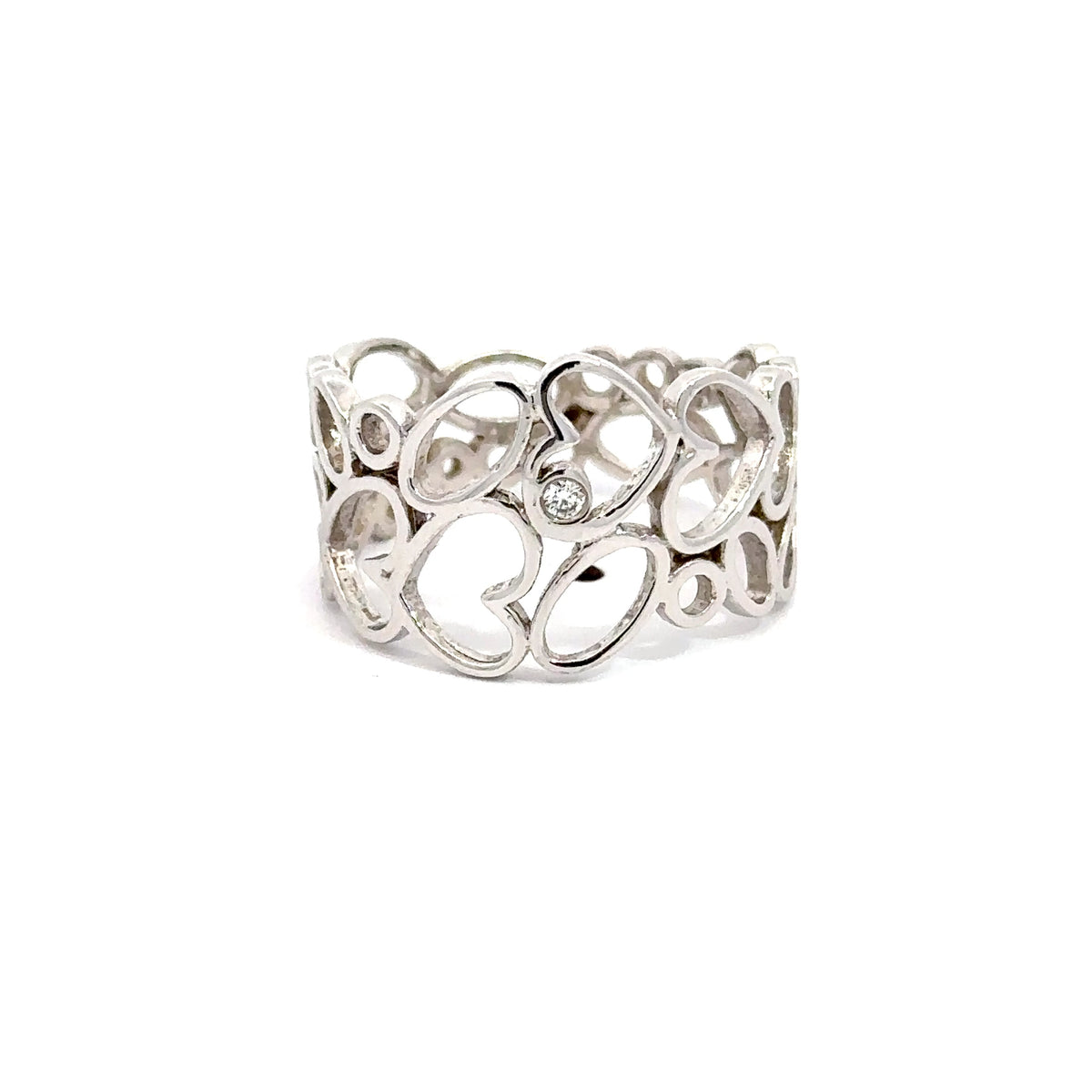 Nuran - 14 kt. Brillantring - Hjerte 0,02CT W/VS - Model: R2943 002 HG