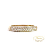 14KT. Diamantring rødguld 0,30ct - Model: 40-22567
