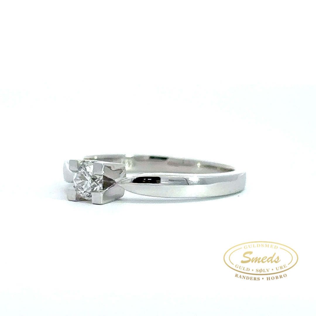 14kt. hvidguld ring med diamant 0,25ct w/si - Model: 40-22577