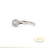 14 kt. ring  med diamant 0,19ct tw/si - 40-22579