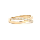 14 kt. guld diamantring med diamant, 0,13ct tw/si - Model: 40-22625