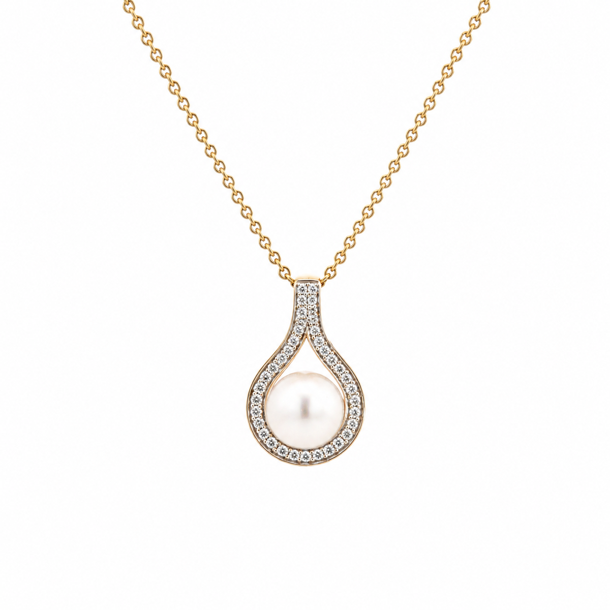 14 kt. Guld vedhæng -  med 0,22ct tw/si brillant - Model: 20-22168