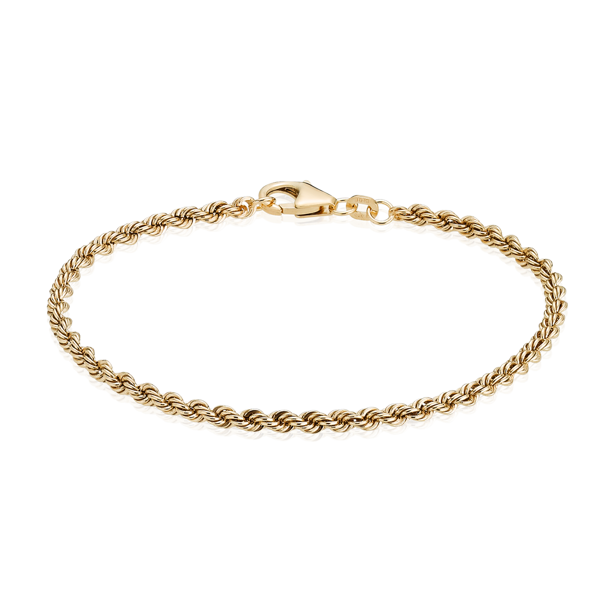 Cordelarmbånd i 8 kt guld – 2,70 mm