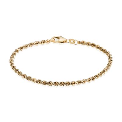 Cordelarmbånd i 8 kt guld – 2,70 mm