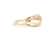 14 kt. guld diamantring med diamant, 0,04ct tw/si - Model: 40-22626