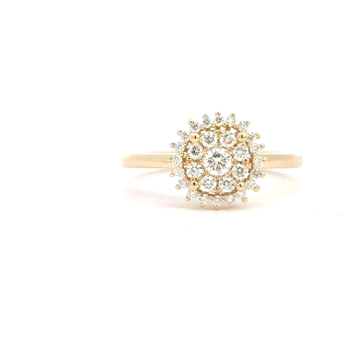 14 kt. Diamant ring, guld, 0,35ct TW/SI - 40-22622