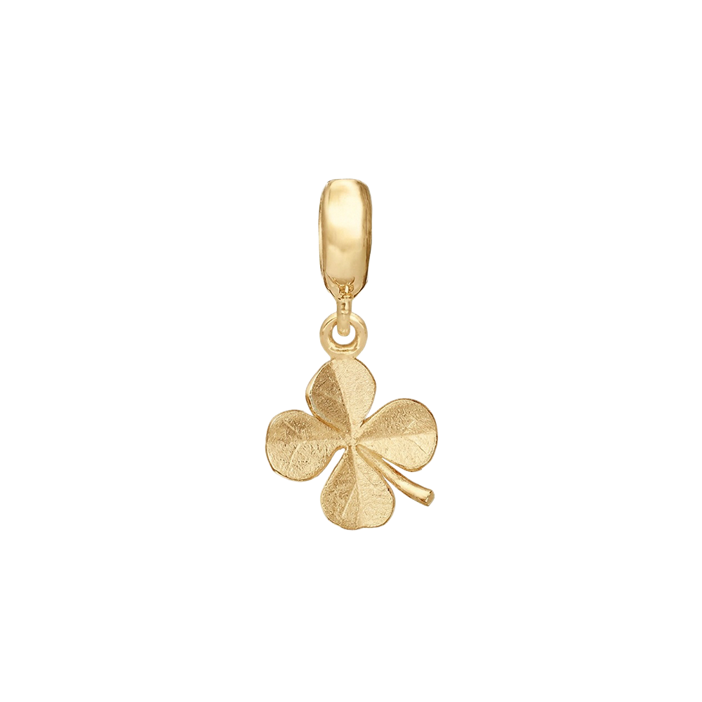 Christina Clover hænger-charm 4 mm i forgyldt sølv – model 623-G388