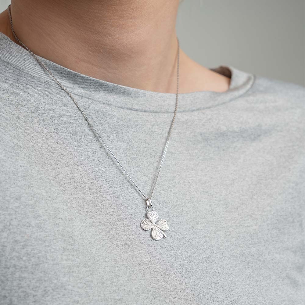 Christina Big Four Leaf Clover vedhæng i sølv – billede 2