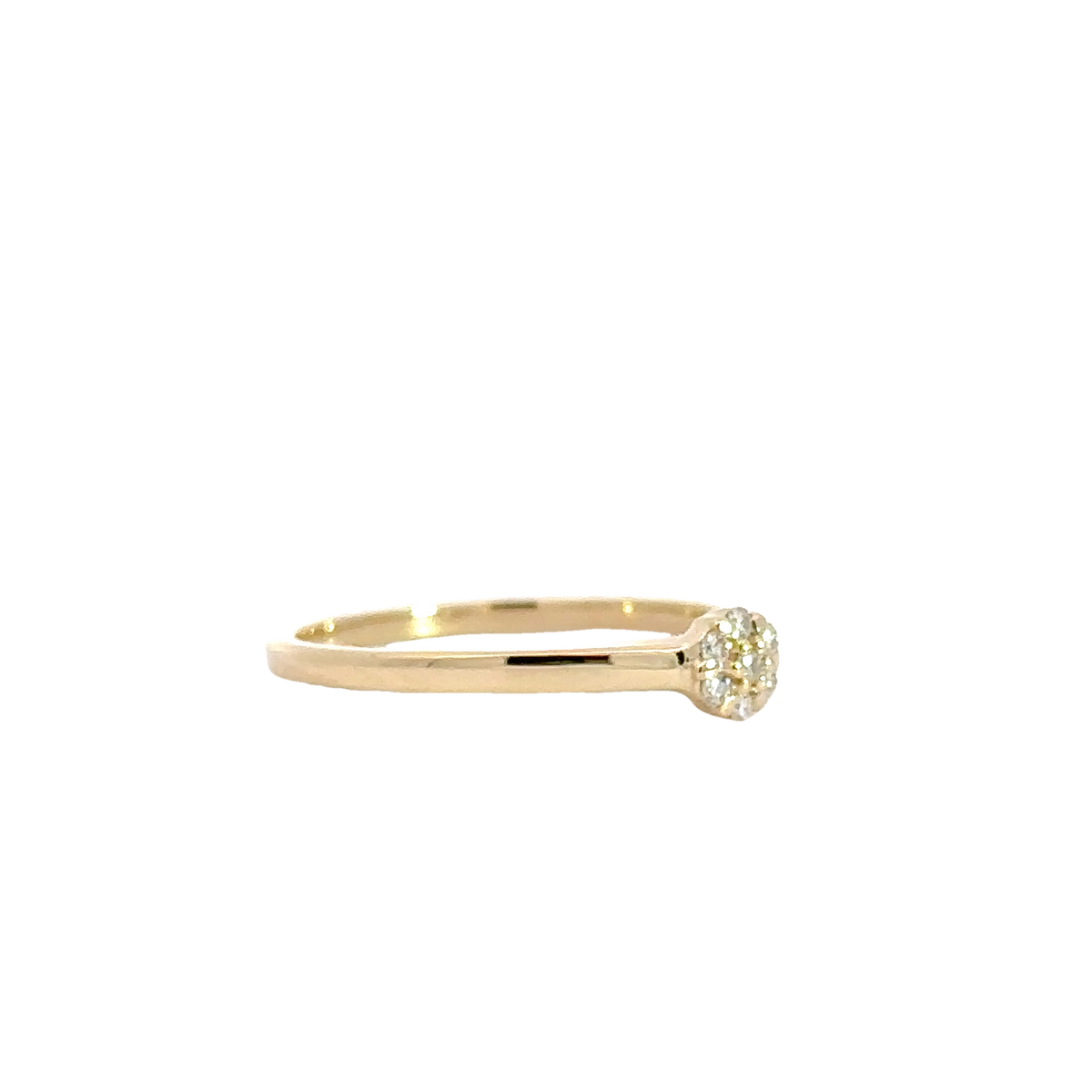 14 kt. Guld diamant ring med ialt.: 0,06ct w/si - 40-22617
