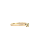 14 kt. Guld diamant ring med ialt.: 0,06ct w/si - 40-22617