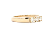 14 kt. guld alliancering med diamant, 3 x 0,10ct tw/si - Model: 40-22635