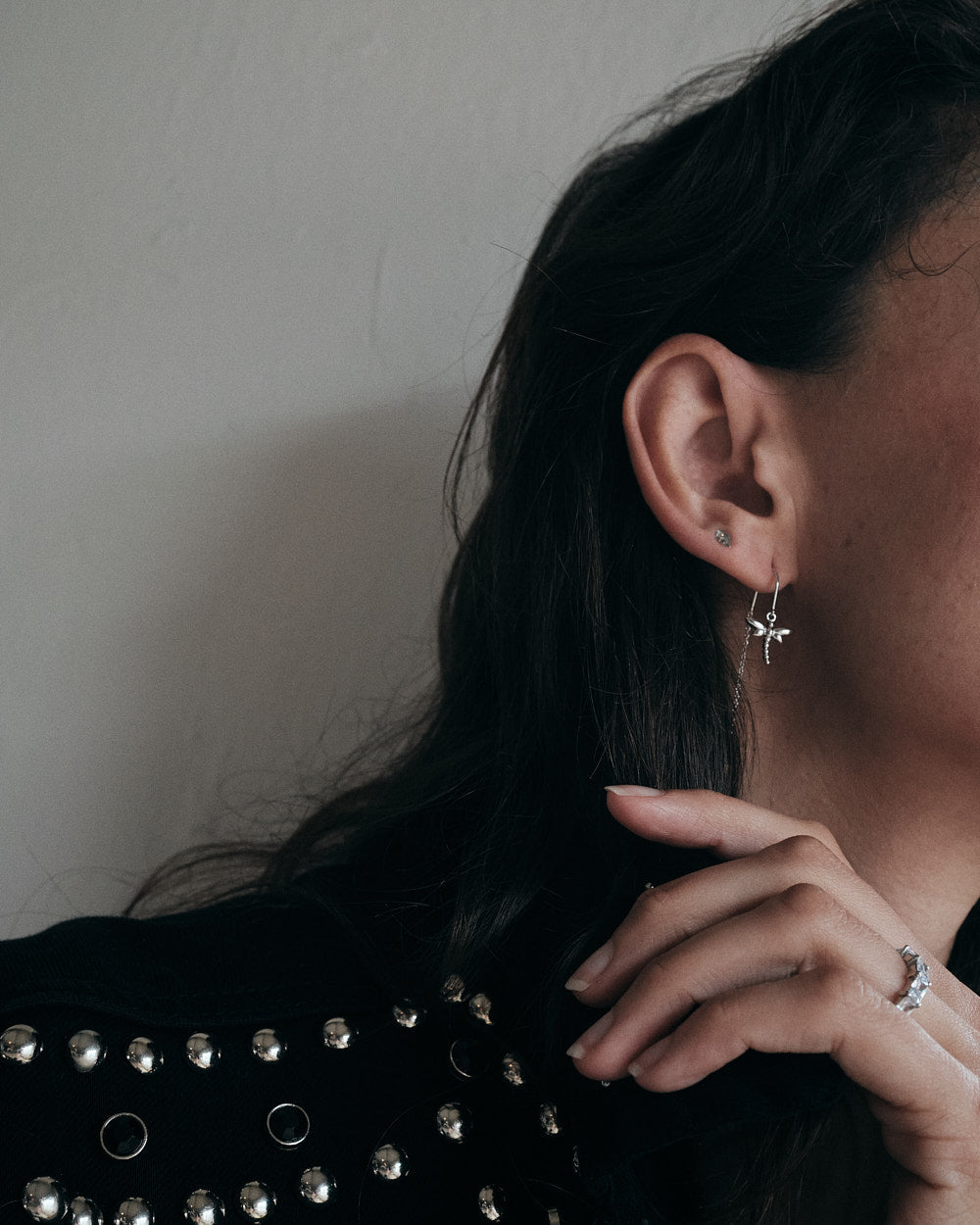 Christina Dragonfly ørehængere i sølv – model 670-S61 – billede 3