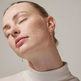 Enamel - SIENNA PEARLS, ørehænger, forgyldt - Model: E357GM