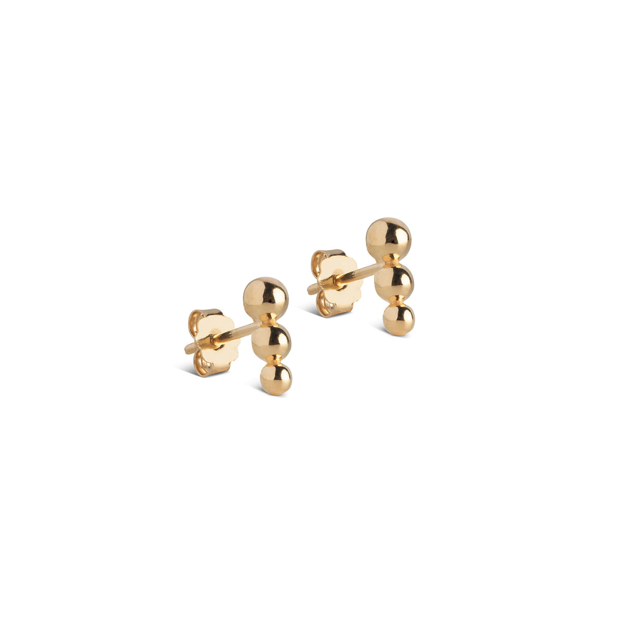 Enamel - Trinity - 18kt forgyldt sølv ørestikker- Model: E405G